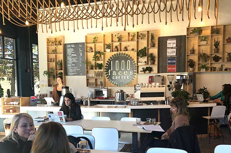 1000 Faces coffee shop in Athens, GA.