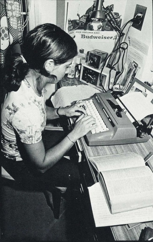 Dorm typewriter 1976