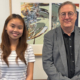 School of Computing student Hannah Le, left, with Greg Lavender.