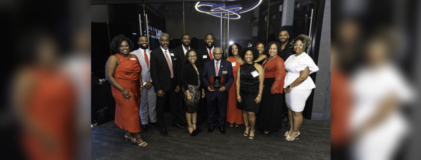 Group photo featuring the 2024 Footsteps Award recipient Justice Robert Benham at the 1961 Club Celebration.