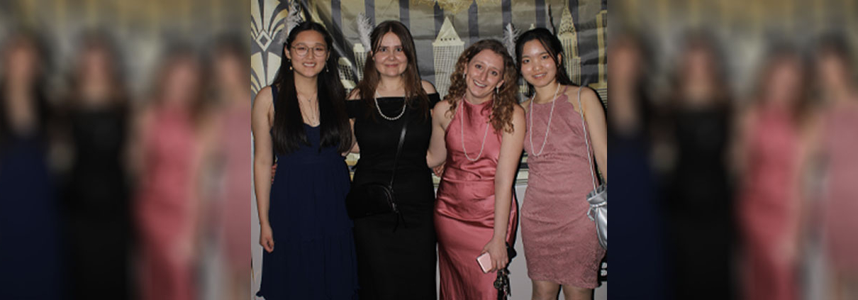 Alyssa Wood, XChanged Life president, with students at the XChanged Life formal on Friday, March 14th, 2025.