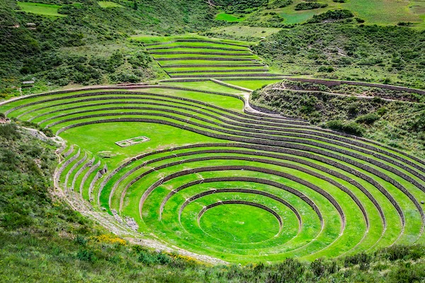 Agricultural Terraces in the Sacred Valley, Moray, Cuzco