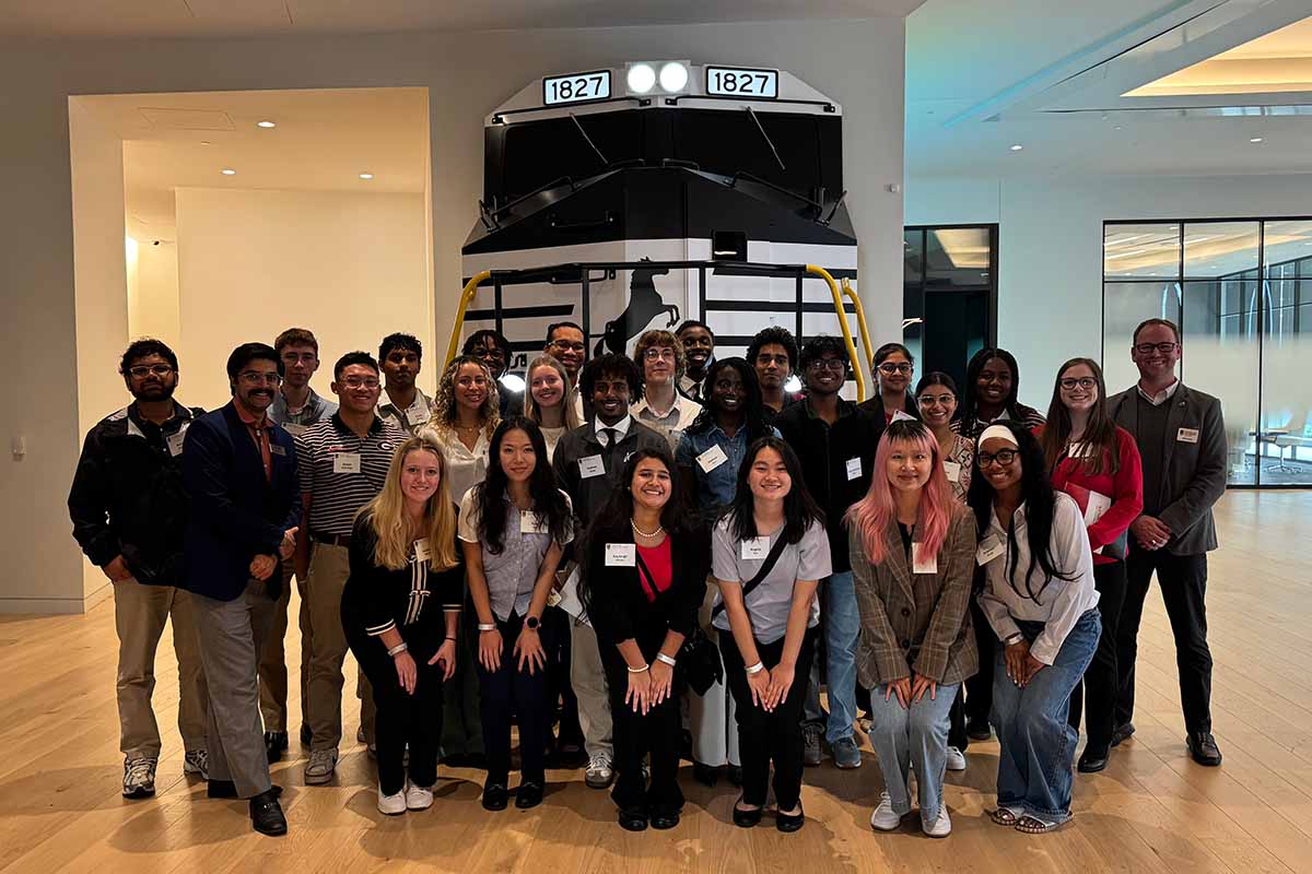 UGA Career Caravan students at Norfolk Southern