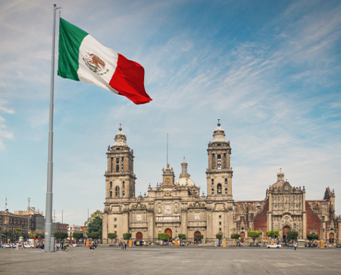 Landscape image of Mexico City, Mexico.