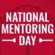 Cathy and Micayla's headshots next to a graphic with the text "National Mentoring Day"