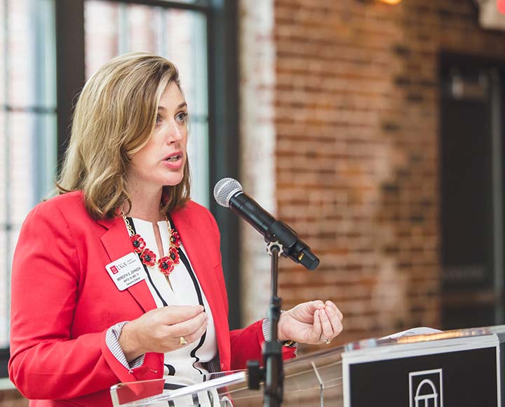 Executive Director Meredith Gurley Johnson presents at UGA in Low Country event.