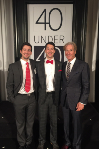 David, Mark and Jack Schaeffer in 2016, after Mark was named one of UGA's 40 Under 40.