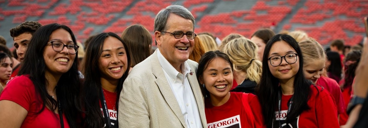 UGA President Jere W. Morehead at Class of 2027 Freshman Welcome