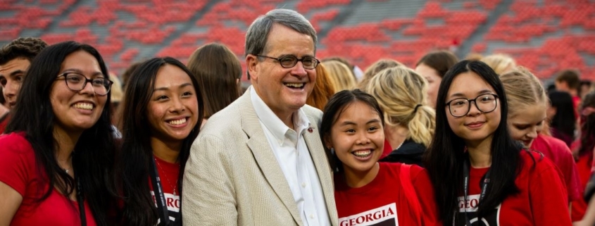 UGA President Jere W. Morehead at Class of 2027 Freshman Welcome