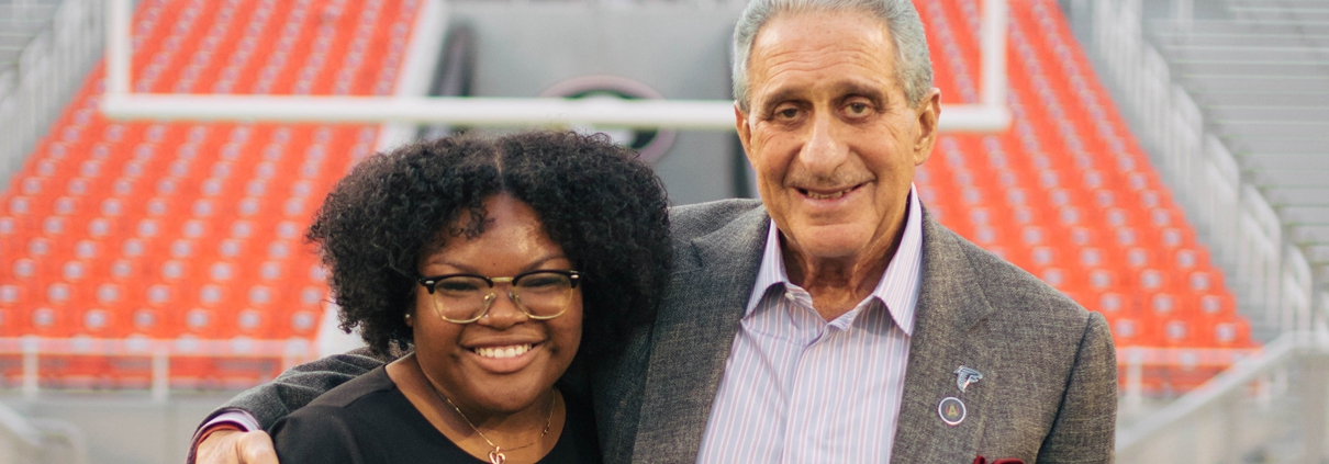 Tatiyana Sinkfield and Arthur Blank