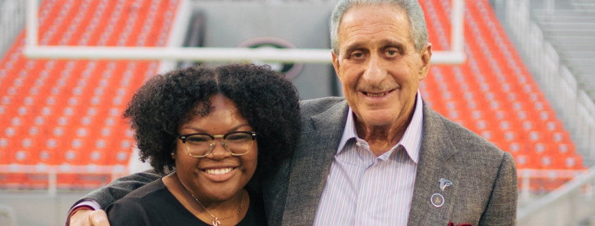 Tatiyana Sinkfield and Arthur Blank