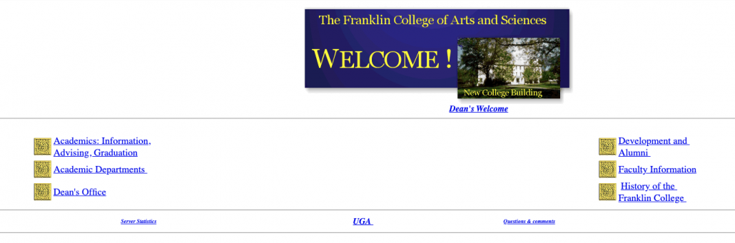 Franklin College of Arts & Sciences - Dec. 1998
