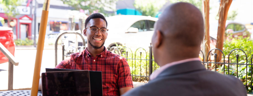 UGA Mentee Kevin with UGA Mentor Raymond