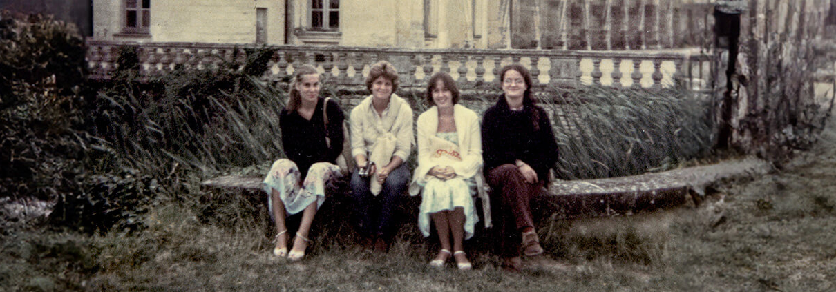 Lisa with friends in the Loire Valley, 1979
