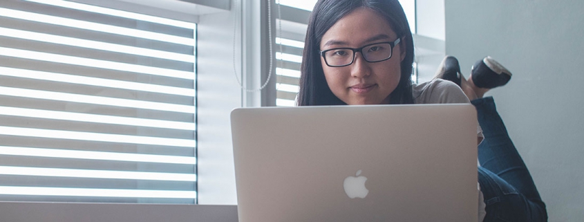 Girl on laptop