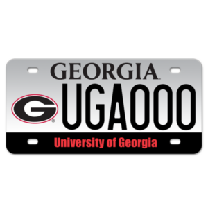 UGA License Plate