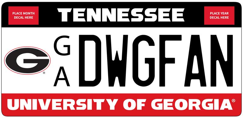 Tennessee License Tag