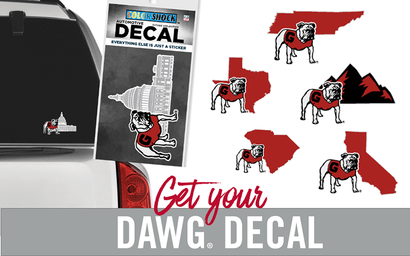 Get your Georgia Bulldogs State Decal
