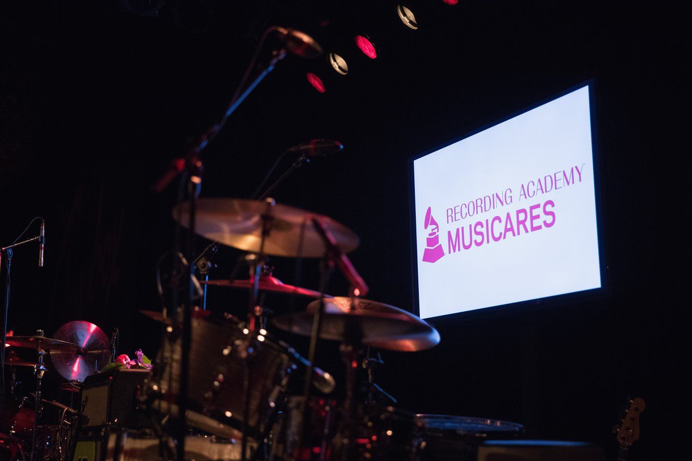 Recording Academy Musicares digital sign