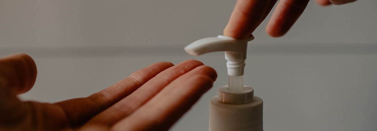 Using Hand Sanitizer