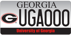 Get your UGA-branded license plate in Georgia
